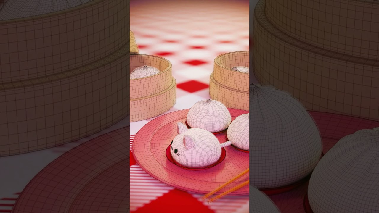 DUMPLINGS (turntable 3d) - model 3d 