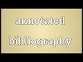 Meaning of bibliography - YouTube