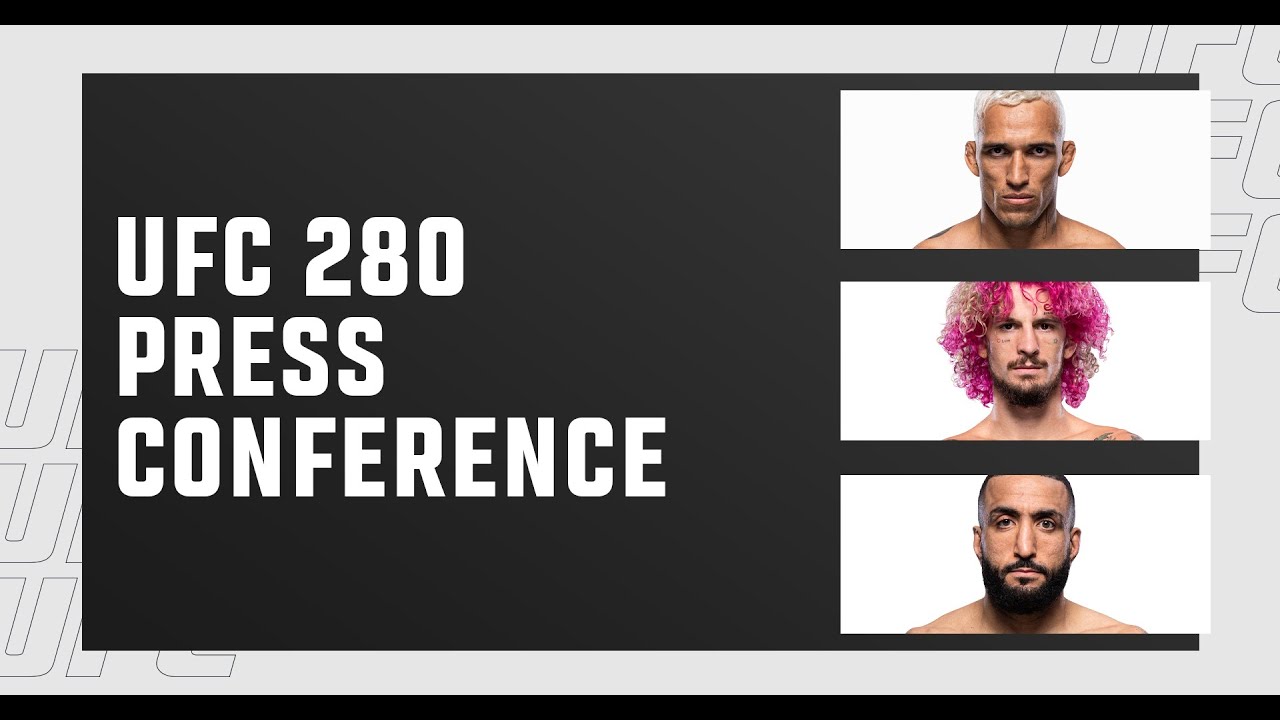 UFC 280 press conference live stream Oliveira vs