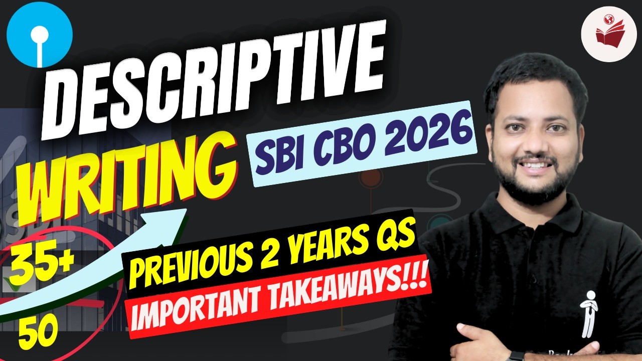 📄 SBI CBO 2026 Descriptive Writing ✍️ | Last 2 Years Questions Asked | Takeaways to Score 35+/50 📈