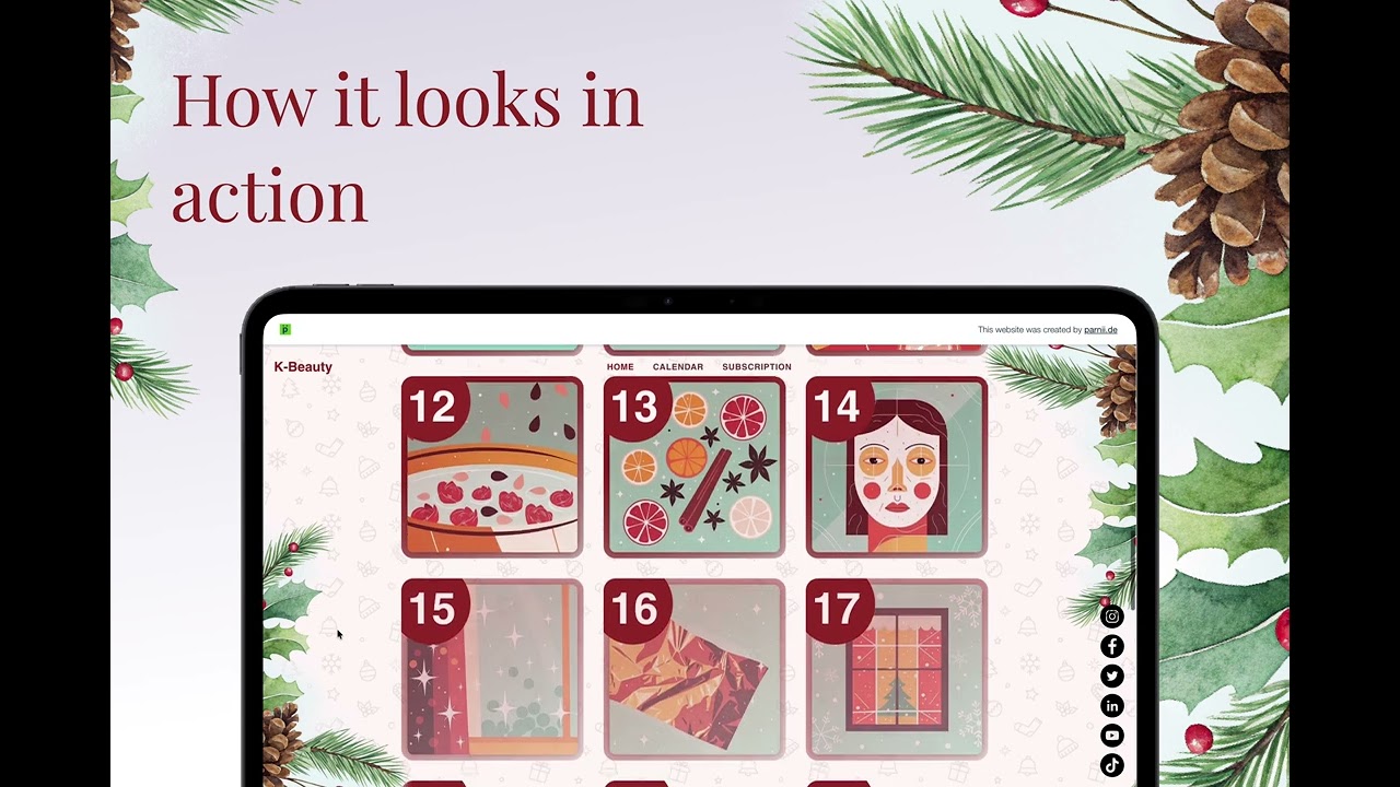 Advent Calendar is a Ready-Made Campaign for Your Business Wix Website in Europe and US. Now You Can Stop Searching for Christmas Marketing Ideas.