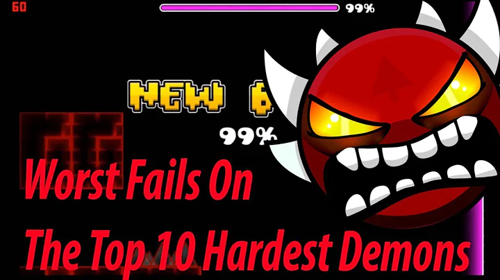 Geometry Dash The worst fails on each top 10 hardest demons