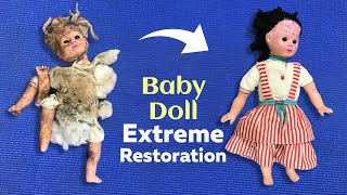 Giving life to a brutally neglected baby doll, EXTREME RESTORATION! DIY screenshot 2