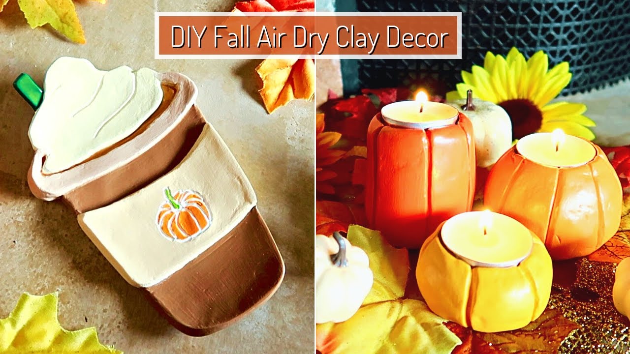 Fall Clay Projects With Air Dry Clay - Rustic Crafts & DIY