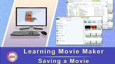 Learning Movie Maker: Saving a Movie