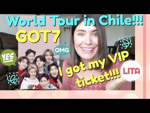 GOT my VIP TICKET for GOT7 (갓세븐) EOY concert in SANTIAGO - CHILE!!!