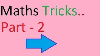 Maths tricks Part 2 by STUDY STARS