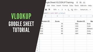 Google Sheet Tutorial: VLOOKUP TRUE & FALSE Function