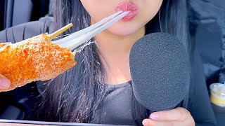 ASMR vs Mozzarella Corn Dog (Eating Sounds) ASMR Phan