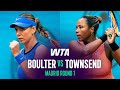 Taylor Townsend vs. Katie Boulter | 2026 Madrid Round 1 | WTA Match Highlights