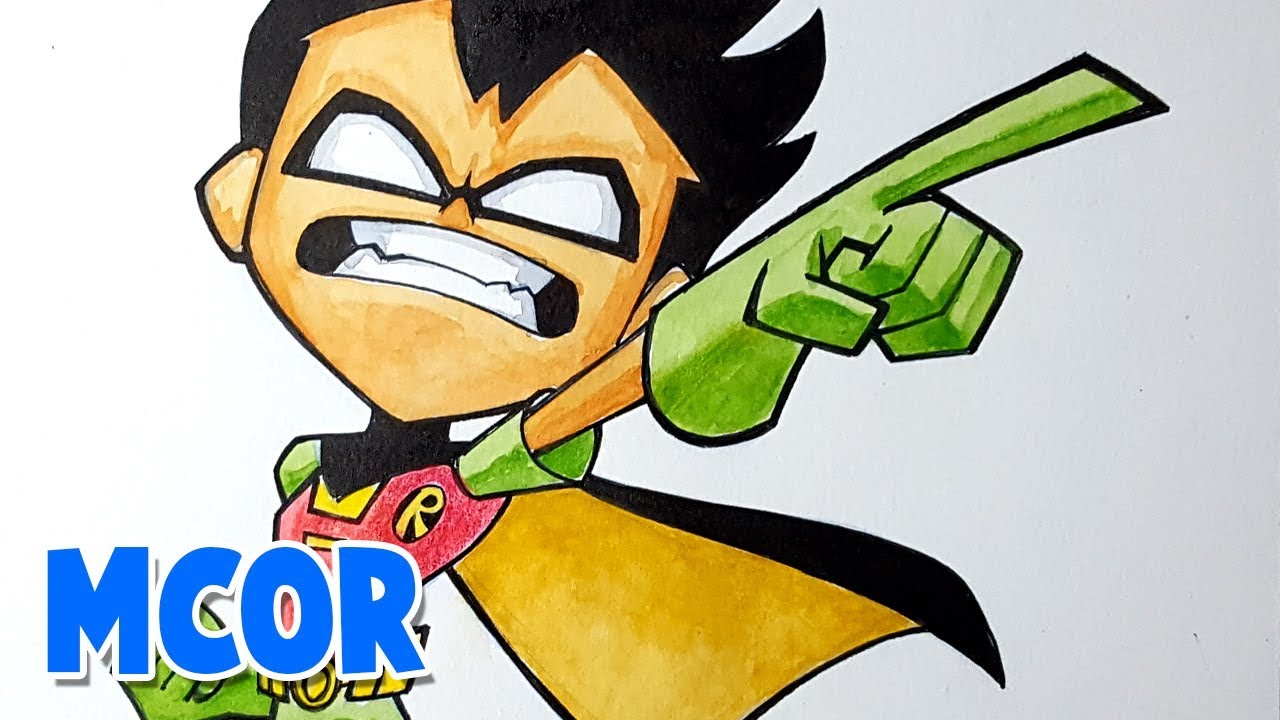 Como dibujar a Robin - Jovenes Titanes en Accion - Teen Titans Go - thptnganamst.edu.vn