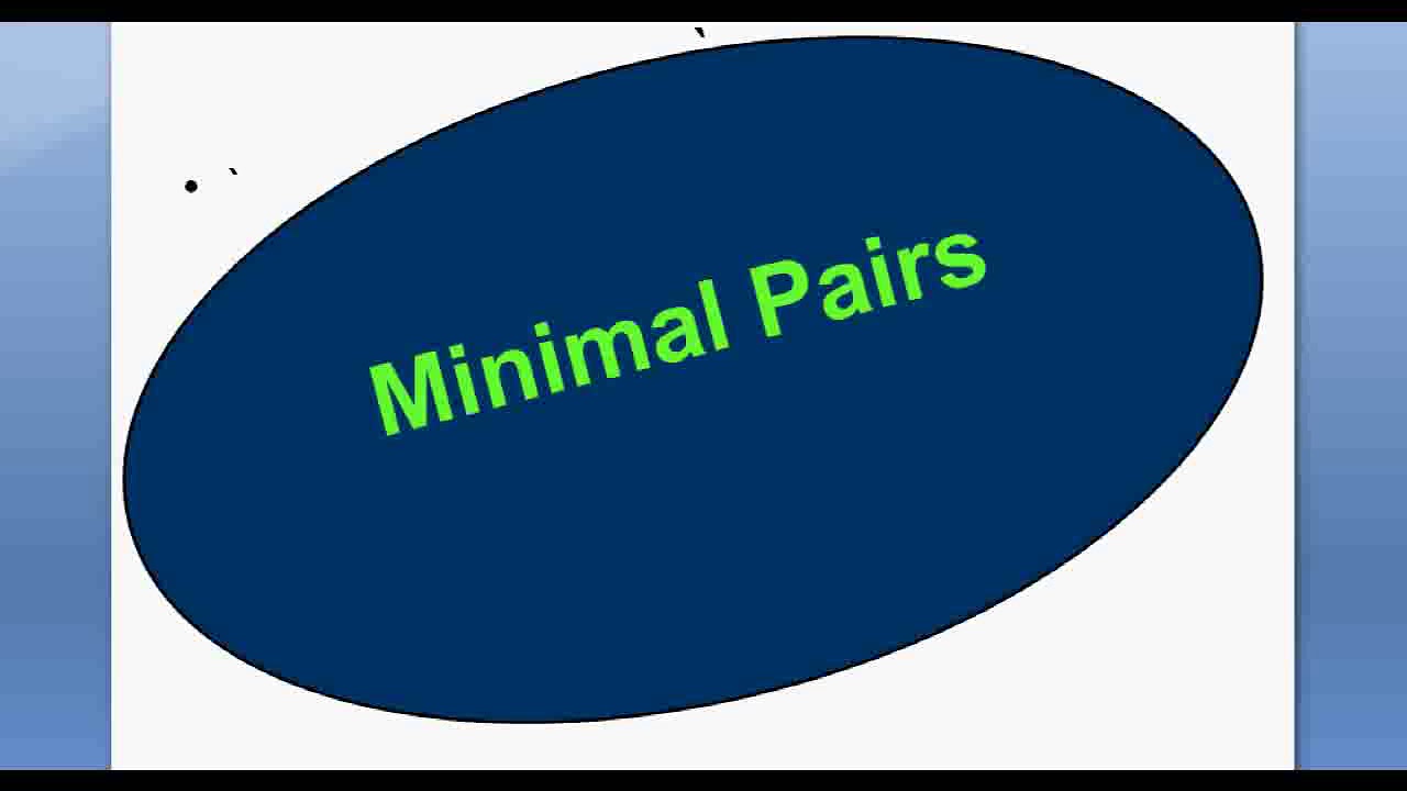 Lesson 2  Phonemes  and Minimal Pairs