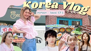 KOREA VLOG Incheon-Seoul EP.2 ช้อปปิ้งย่านซองซู กินปิ้งย่างร้านโปรด"จองกุก" แถมเจอตัวจริงสู่ขิตมาก!!