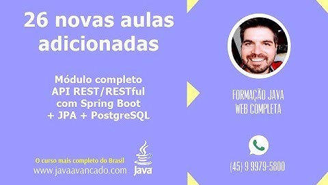 26 aulas novas adicionadas ao Formação Java Web