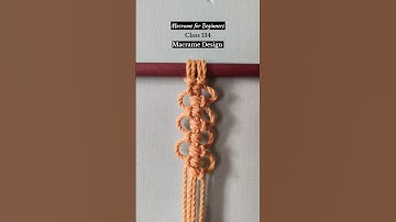 Macrame for Beginners Class 134 #macramedesign #macramepattern #macrametutorial #macrameknots #diy