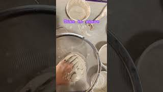 Making slip is time consuming #clay #pottery #ceramic #slip #sieve