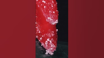 Cutting Red Candy Stick With Knife - 32 #shorts #asmr #macro #closeup #slomo #zoom