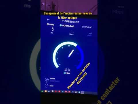changement de l'ancien routeur inwi de la fibre optique 0657224987