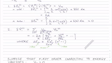 Perturbation Theory in Quantum Mechanics (Practice)