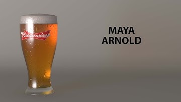 Create Beer Glass in Maya | Arnold