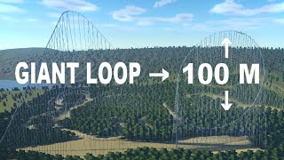 Planet Coaster: Giant Loop Roller Coaster