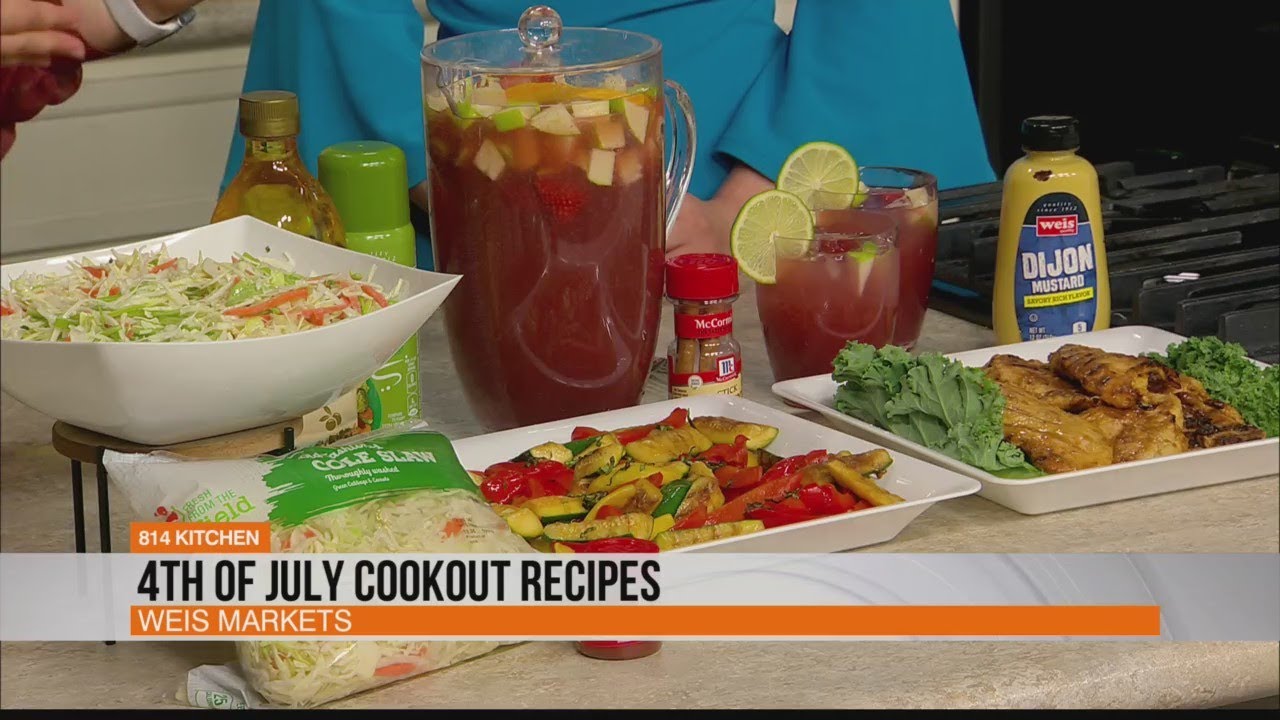 4th of July Cookout Recipes with Weis Markets WTAJ Studio 814 YouTube