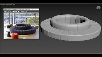 Sofa Modelling In 3ds Max | Round Sofa Modelling |AutoDesk 3ds Max | Esthetic Space Decor