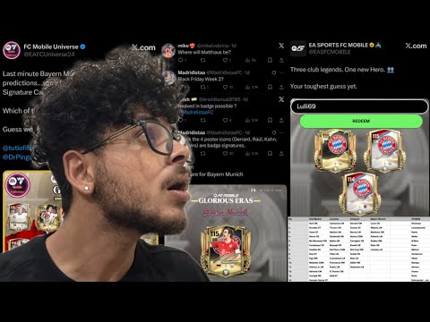 NEW REDEEM CODE 🚨 LAHM 🤯 SCHWENSTEIGER 😱 PIZARRO 🥵 GLORIOUS ERA WEEK 3 PREDICTIONS & LEAKS || FC