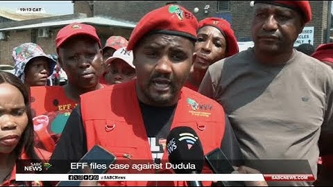 EFF opens case against Operation Dudula