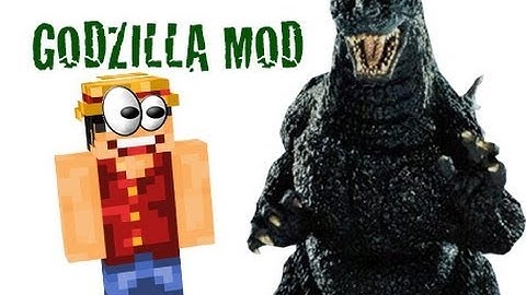 Minecraft Mod Review - Godzilla Mod (MASSIVE GODZILLA & NEW ITEMS)