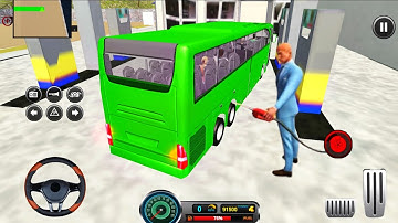 New Uphill Bus Driver Games 2025 | Public Transport Bus Driving Games | Android Gameplay