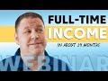 Earn a fulltime income from blogging the complete blogging system