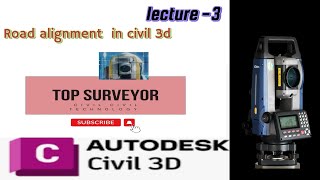 AutoCad Civil 3d Creat Alignment For Beginners tutorial. how to creat alignment in civil 3d-