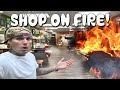 Tattoo shop almost burned down