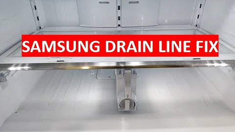 HOW TO FIX WATER AND ICE BUILD UP UNDER CRISPER TRAY ( SAMSUNG REFRIGERATOR )