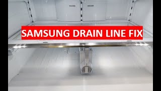HOW TO FIX WATER AND ICE BUILD UP UNDER CRISPER TRAY ( SAMSUNG REFRIGERATOR )