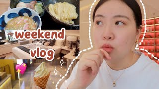 WEEKEND VLOG 上海买房 看样板间🏠｜逛吃🍜 开榴莲｜Missoma 开箱💎｜大城市买房好难😬