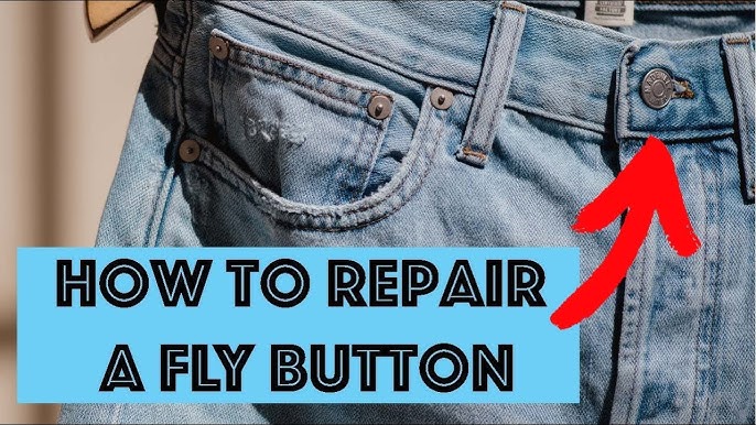 DIY How to Repair and Replace Broken Jeans Button