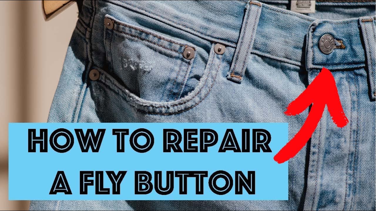 How to replace the rivet button on your pants fly 