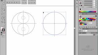 4 -1 太極與三色環圈圖adobe illustrator cc