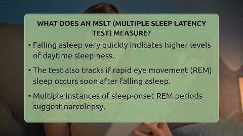 What Does An MSLT (Multiple Sleep Latency Test) Measure? - Sleep Apnea Support Network