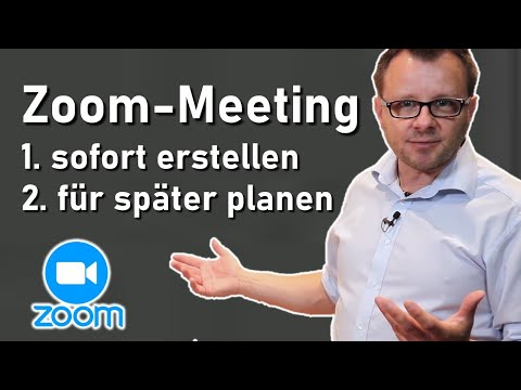 Zoom Meeting erstellen und planen (deutsch)