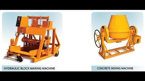 best concrete block machine video
