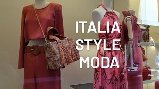 Italia style. Italia vetrine. Fashion Italy 2024.