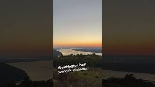 Breathtaking overlook with a sunset in Alabama. #travel #views #fulltimerv #rvlife #rv #travel