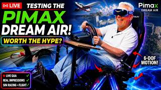 Pimax Dream Air VR Headset Live Test | Racing & Flight Games With DOF Reality H6