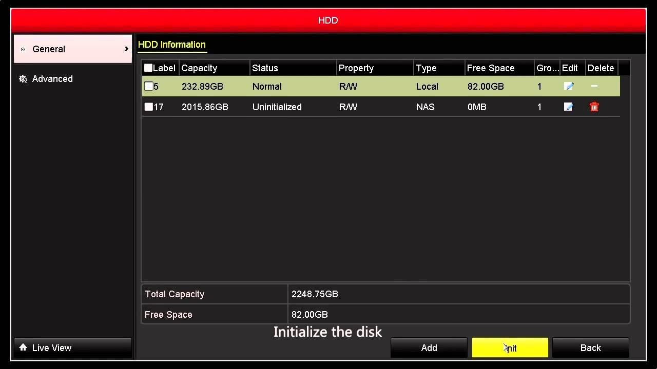 Меню регистратора. Hikvision Формат HDD. Hikvision HDD Disk format. Hikvision NVR HDD. Видеорегистратор HDD.