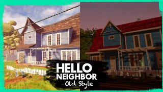 HELLO NEIGHBOR OLD STYLE [FULL WALKTHROUGH]  IN THE OF PREALPHA AND ALPHA 1