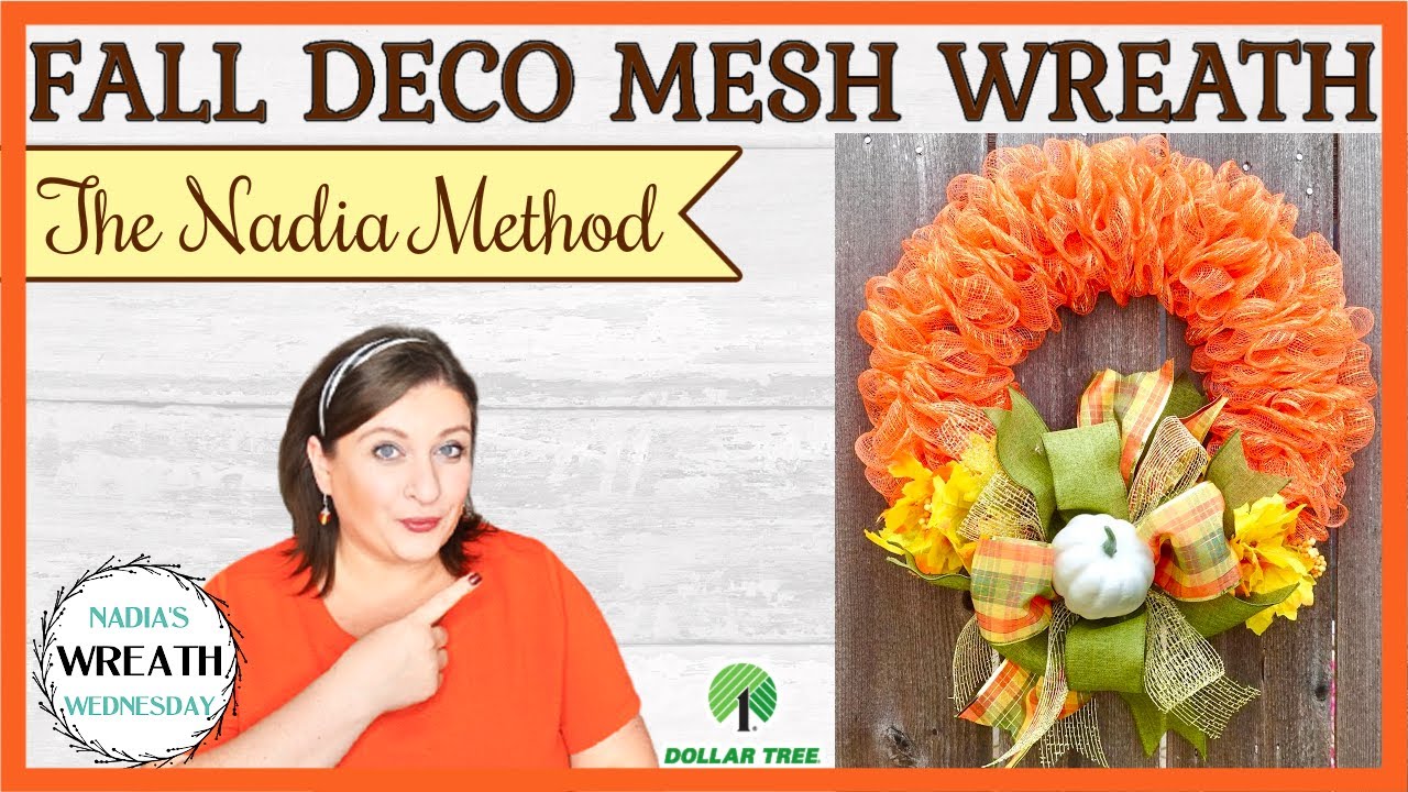 AMAZING NO FRAY DECO MESH FALL WREATH HOW TO MAKE A ZERO FRAYING amazing-no-fray-deco-mesh-fall-wreath-how-to-make-a-zero-fraying