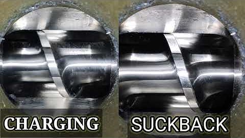 SCREW MOVEMENTS DURING CHARGING AND SUCKBACK INJECTION MOLDING